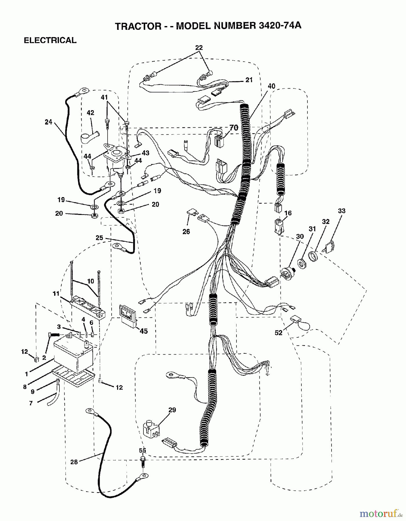 Poulan / Weed Eater Rasen und Gartentraktoren 342074A - Poulan Lawn Tractor (2006-10) ELECTRICAL