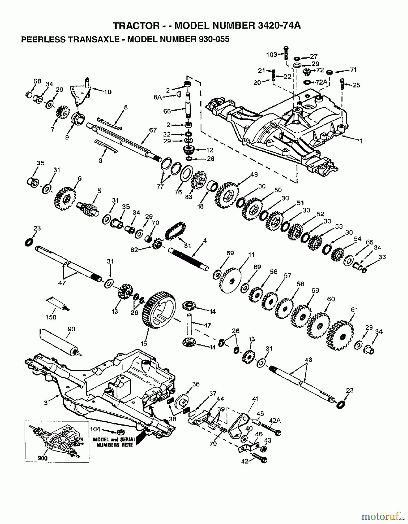 Poulan / Weed Eater Rasen und Gartentraktoren 342074A - Poulan Lawn Tractor (2006-10) TRANSMISSION