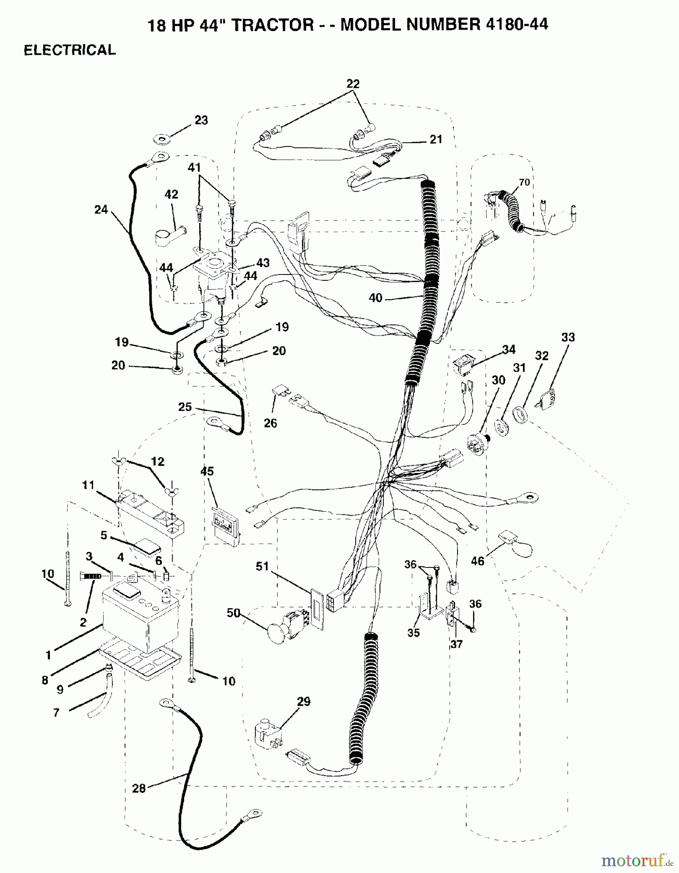 Poulan / Weed Eater Rasen und Gartentraktoren 418044 - Poulan Lawn Tractor (2006-01) ELECTRICAL