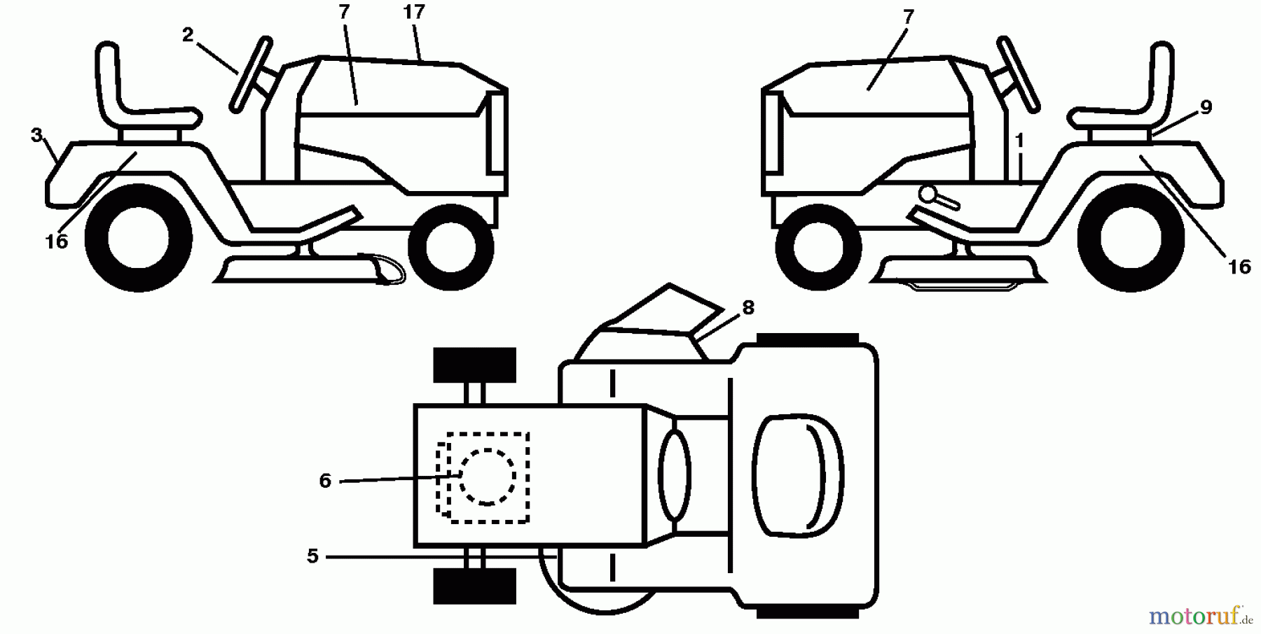 Poulan / Weed Eater Rasen und Gartentraktoren PB18VA46 (96042015400) - Poulan Pro Lawn Tractor (2013-09) DECALS