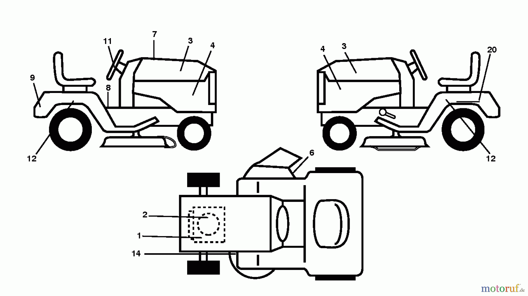 Poulan / Weed Eater Rasen und Gartentraktoren PB20A42LT (96048002500) - Poulan Pro Lawn Tractor (2012-01) DECALS