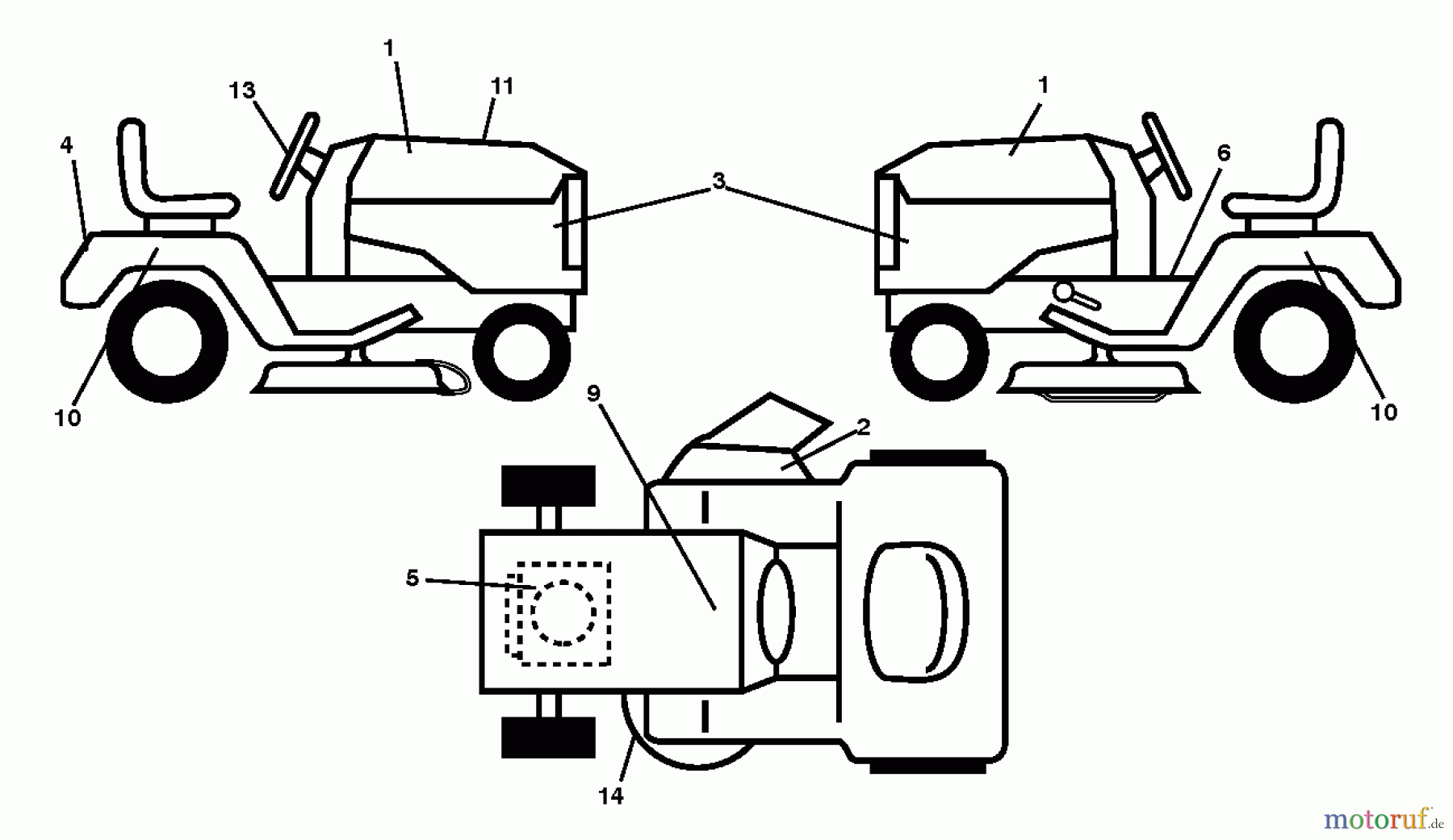  Poulan / Weed Eater Rasen und Gartentraktoren PB20H42YT (96042012403) - Poulan Pro Lawn Tractor (2011-08) DECALS