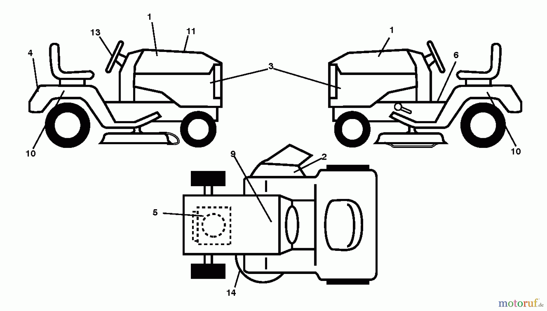 Poulan / Weed Eater Rasen und Gartentraktoren PB20H42YT (96042012405) - Poulan Pro Lawn Tractor (2012-08) DECALS