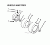 Poulan / Weed Eater PB20H42YT (96042013700) - Poulan Pro Lawn Tractor (2010-11) Ersatzteile WHEELS TIRES