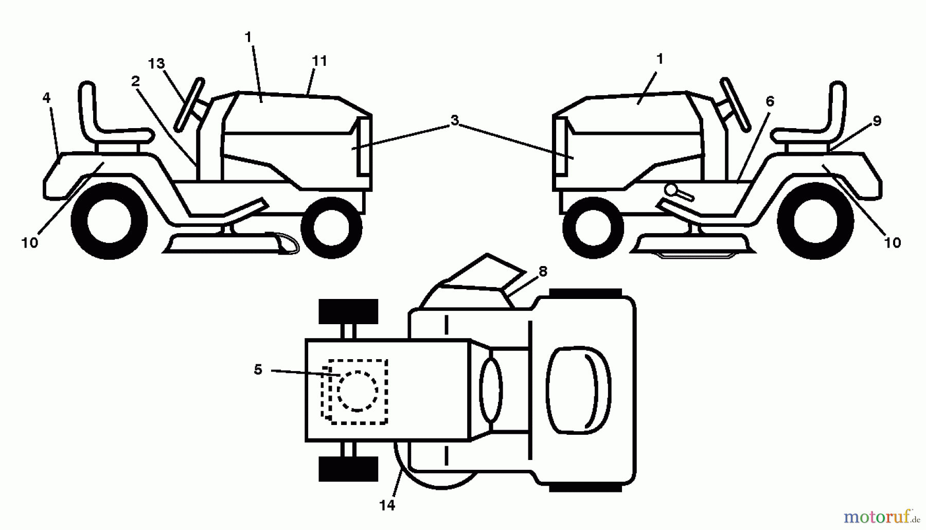 Poulan / Weed Eater Rasen und Gartentraktoren PB22H42YT (96048005100) - Poulan Pro Lawn Tractor (2012-11) DECALS