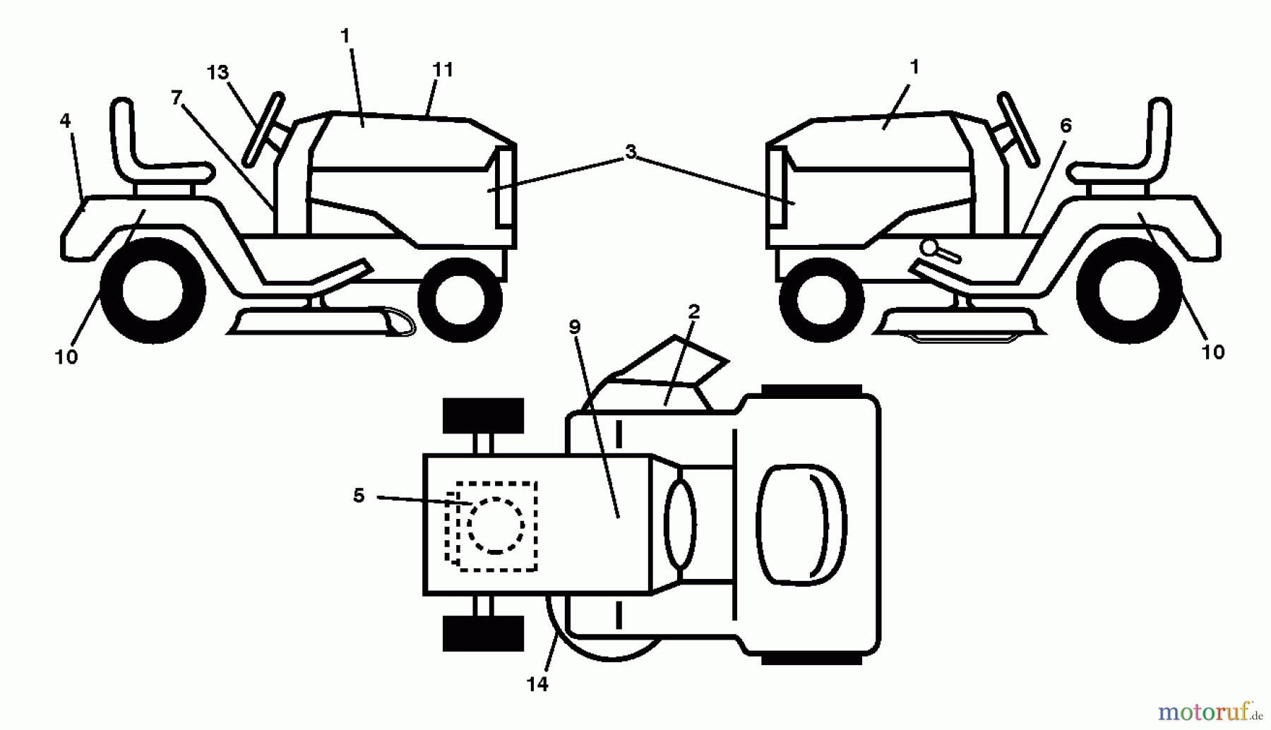 Poulan / Weed Eater Rasen und Gartentraktoren PB22H46YT (96048003800) - Poulan Pro Lawn Tractor (2012-01) DECALS