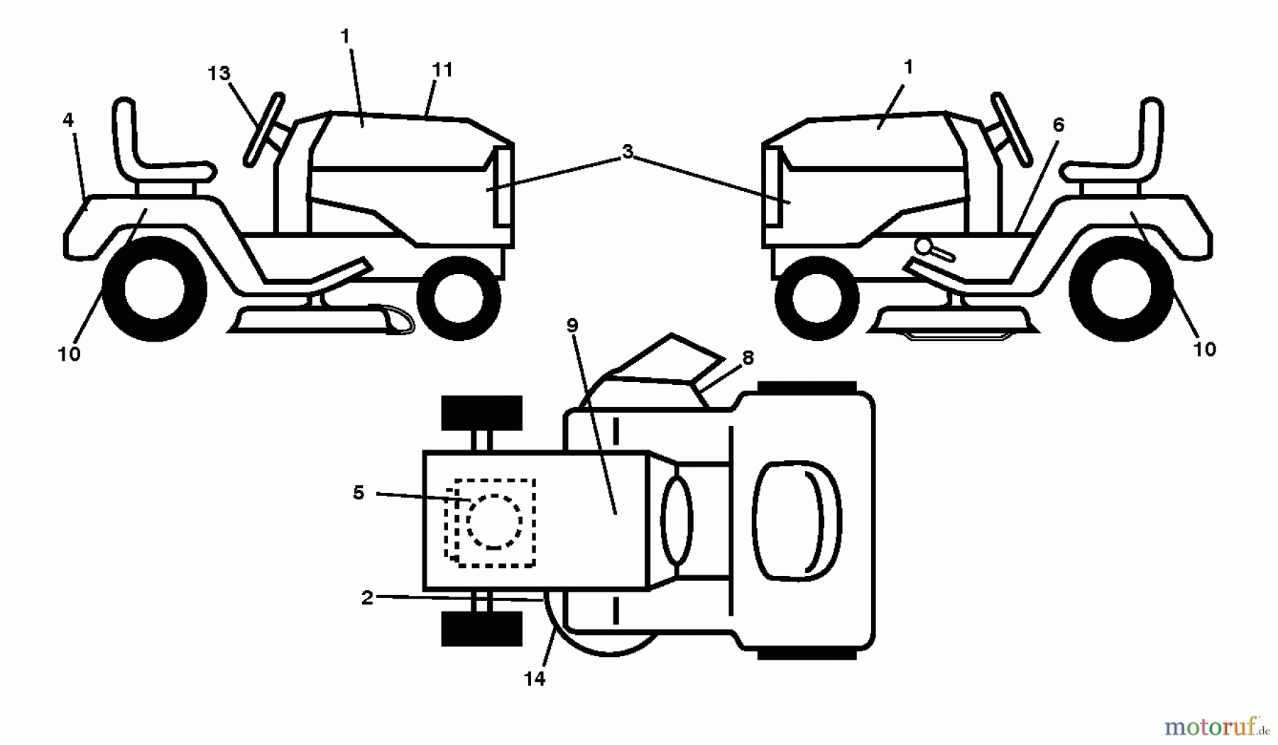  Poulan / Weed Eater Rasen und Gartentraktoren PB26H54YT (96042012703) - Poulan Pro Lawn Tractor (2012-08) DECALS