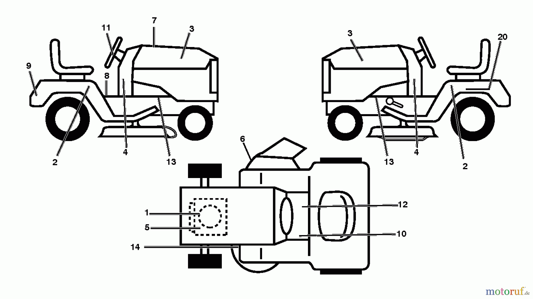  Poulan / Weed Eater Rasen und Gartentraktoren PO12530LT (96041021301) - Poulan Lawn Tractor (2012-01) DECALS