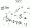 Poulan / Weed Eater B1750LE (Type 1) - Weed Eater Blower Ersatzteile Engine Type 1