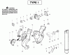 Poulan / Weed Eater B1750LE (Type 1) - Weed Eater Blower Ersatzteile Housing Type 1