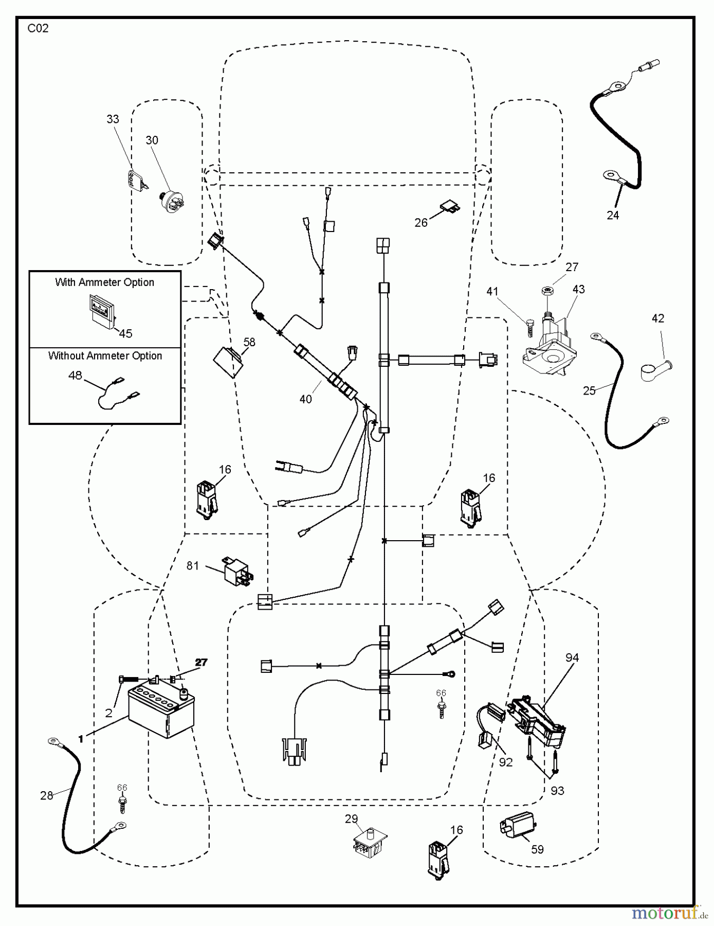 Poulan / Weed Eater Rasen und Gartentraktoren PO12597RB (96061034900) - Poulan Lawn Tractor (2012-11) ELECTRICAL