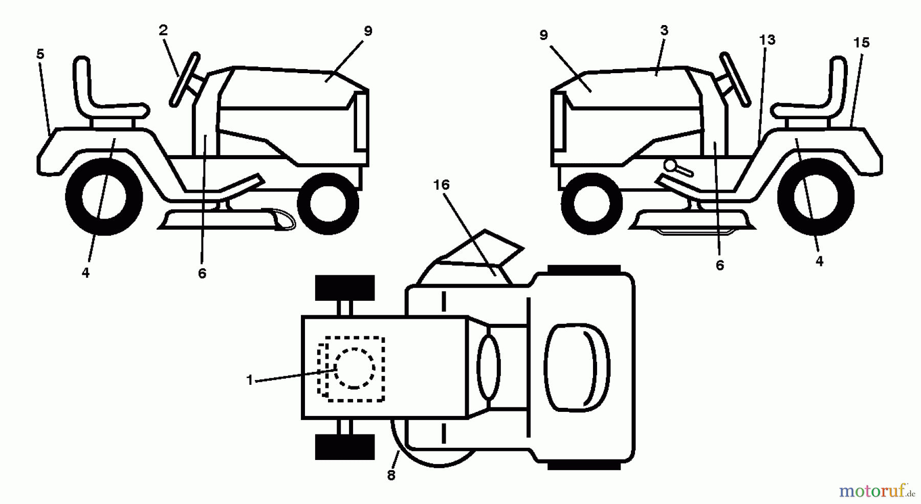  Poulan / Weed Eater Rasen und Gartentraktoren PO17542LT (96012011000) - Poulan Lawn Tractor (2010-09) DECALS