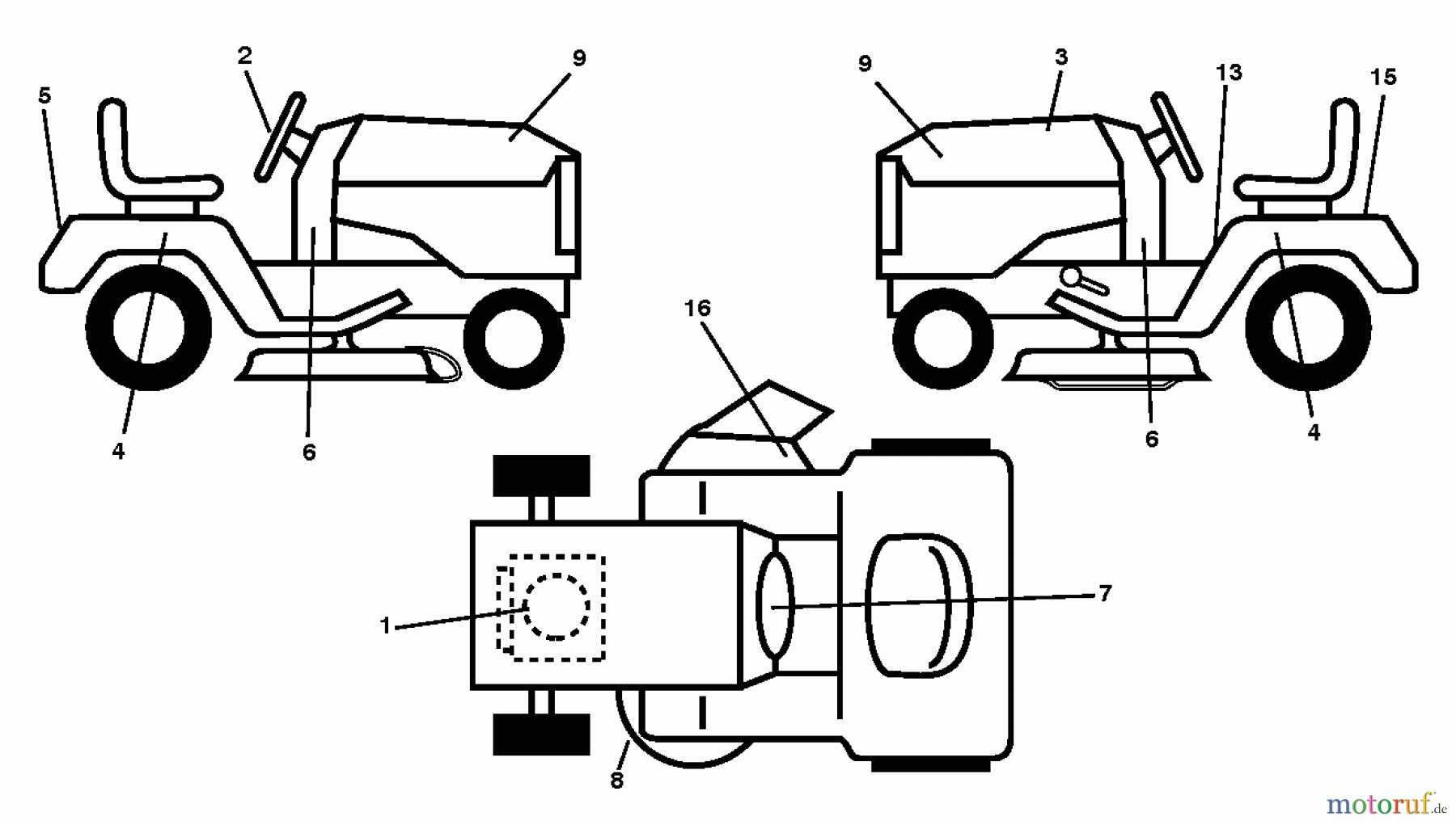 Poulan / Weed Eater Rasen und Gartentraktoren PO17542LT (96012011001) - Poulan Lawn Tractor (2011-03) DECALS