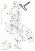 Poulan / Weed Eater PO17542LT (96012011002) - Poulan Lawn Tractor (2011-08) Ersatzteile MOWER DECK / CUTTING DECK