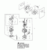 Poulan / Weed Eater BP402 - Poulan Pro Back Pack Blower Ersatzteile Carburetor Assembly