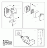 Poulan / Weed Eater BP402 - Poulan Pro Back Pack Blower Ersatzteile Tank & Air Filter Assembly