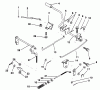 Poulan / Weed Eater PP1036SA - Poulan Pro Lawn Tractor Ersatzteile BRAKE / REAR MOWER LIFT LEVER