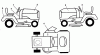Poulan / Weed Eater PP1036SA - Poulan Pro Lawn Tractor Ersatzteile DECALS