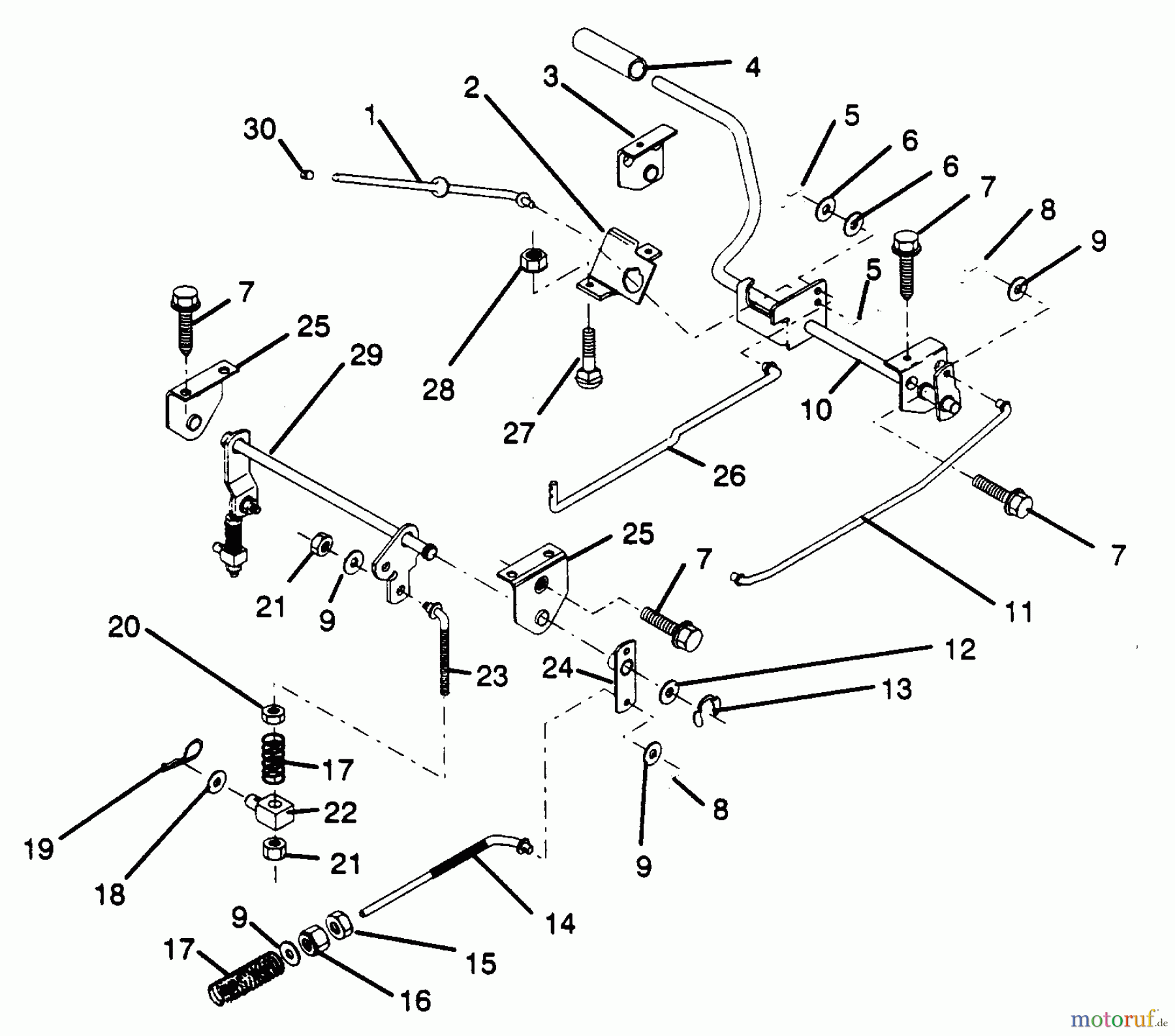 Poulan / Weed Eater Rasen und Gartentraktoren PP1136A - Poulan Pro Lawn Tractor BRAKE / REAR MOWER LIFT ASSEMBLY