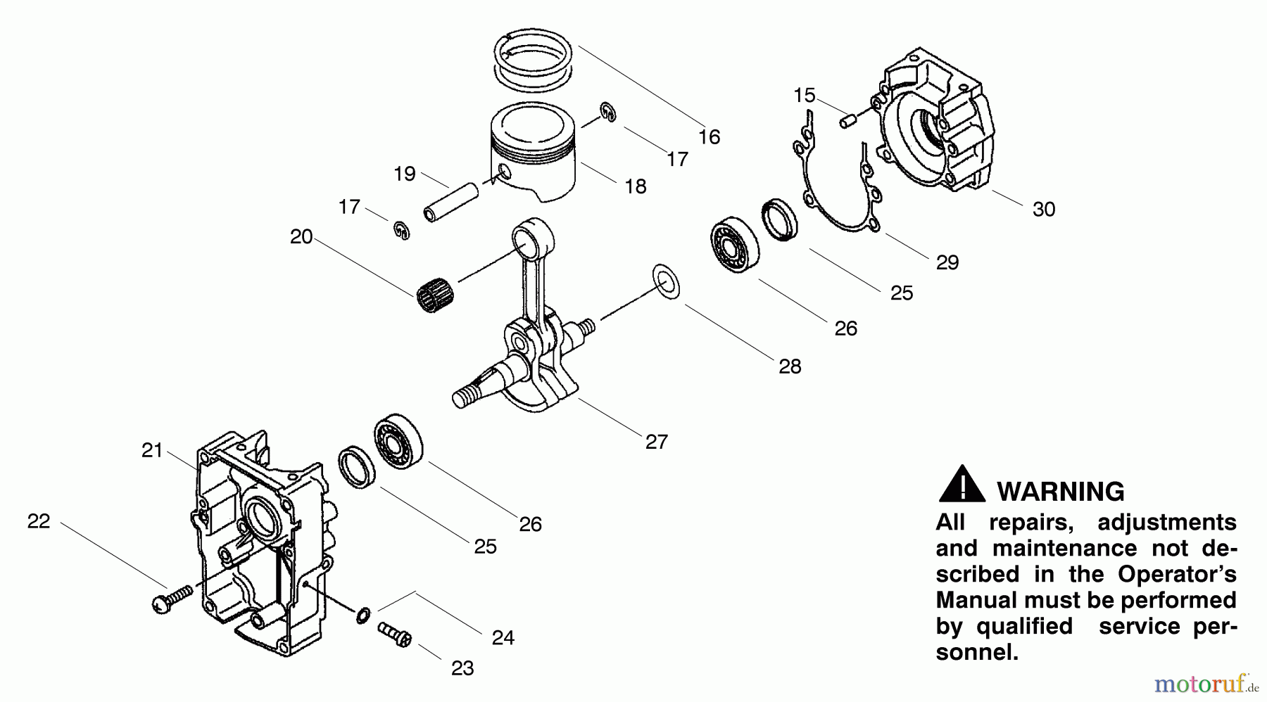 Poulan / Weed Eater Bläser / Sauger / Häcksler / Mulchgeräte BP402LE - Poulan Pro Back Pack Blower Crankcase