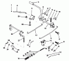 Poulan / Weed Eater PP1136JA - Poulan Pro Lawn Tractor Ersatzteile BRAKE / REAR MOWER LIFT ASSEMBLY