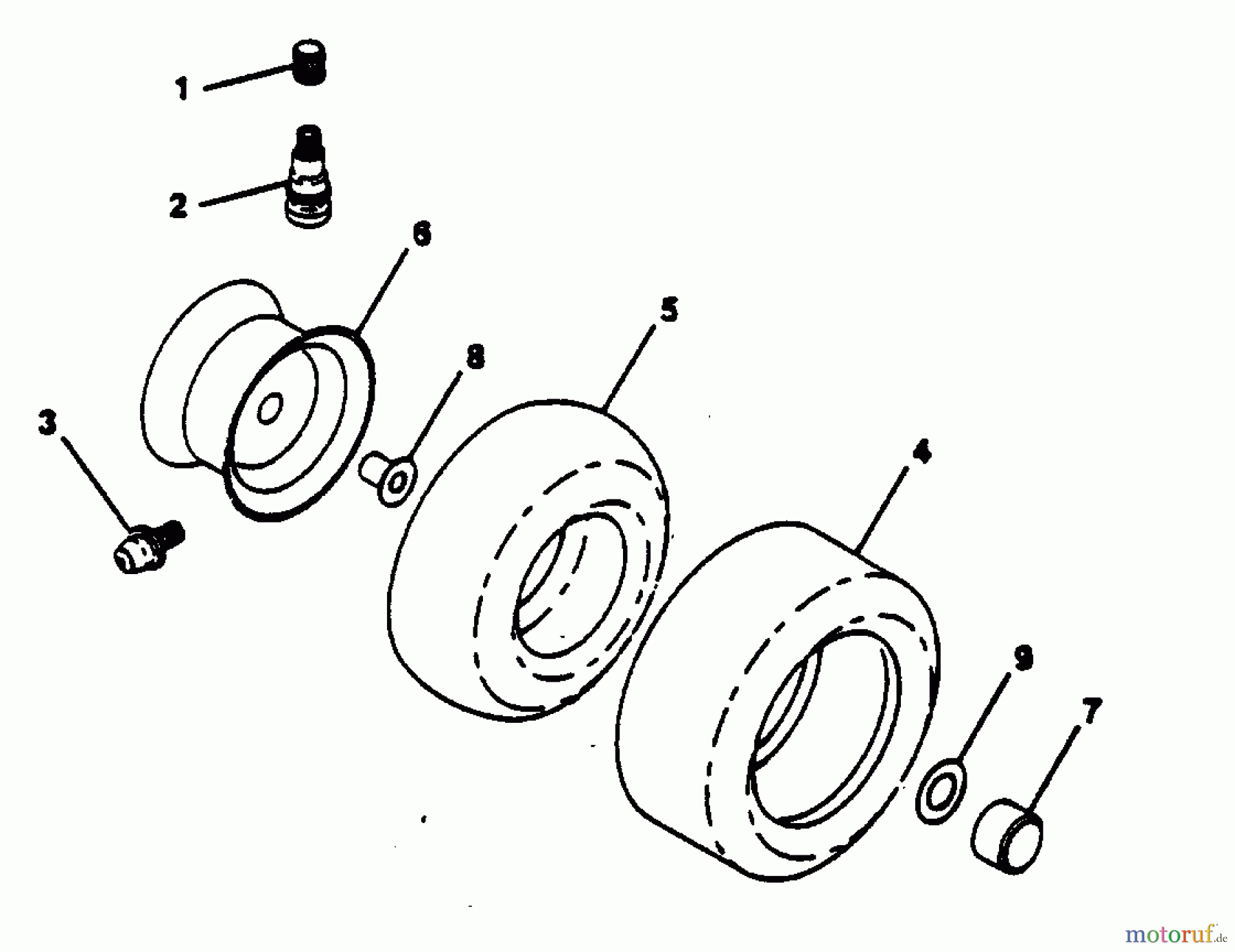 Poulan / Weed Eater Rasen und Gartentraktoren PP1136JA - Poulan Pro Lawn Tractor WHEELS & TIRES