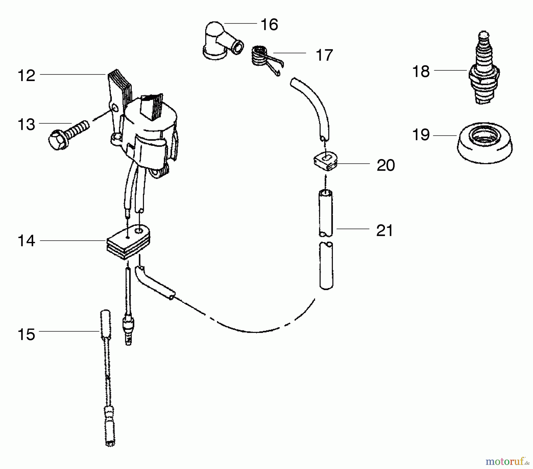  Poulan / Weed Eater Bläser / Sauger / Häcksler / Mulchgeräte BP402LE - Poulan Pro Back Pack Blower Ignition Assembly