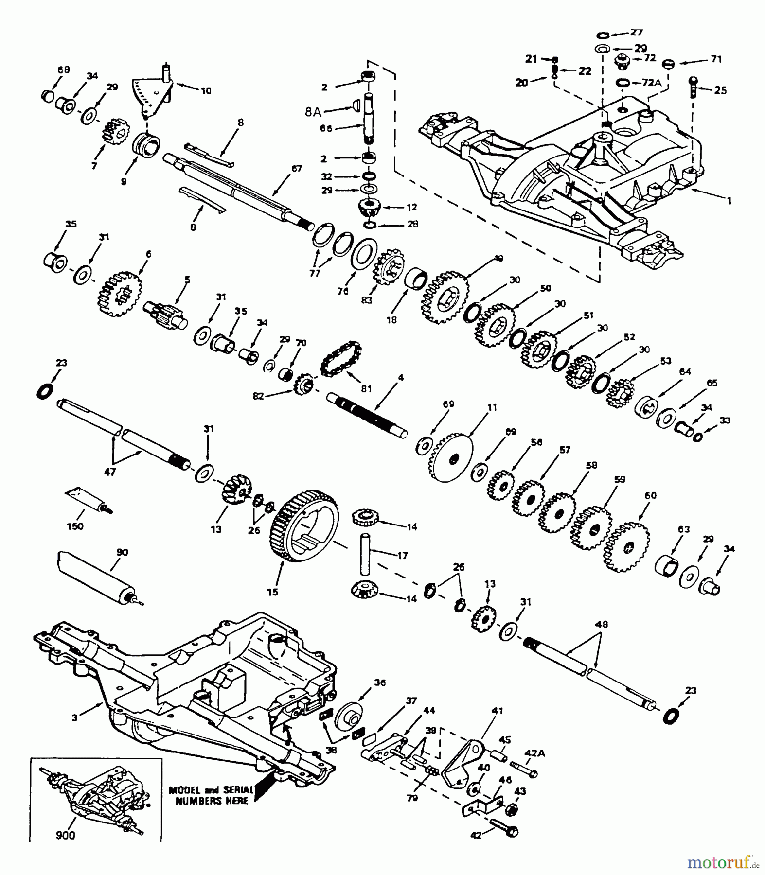 Poulan / Weed Eater Rasen und Gartentraktoren PP11536 - Poulan Pro Lawn Tractor Transaxle - Peerless (930-009A)