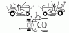 Poulan / Weed Eater PP11536KA - Poulan Pro Lawn Tractor Ersatzteile DECALS