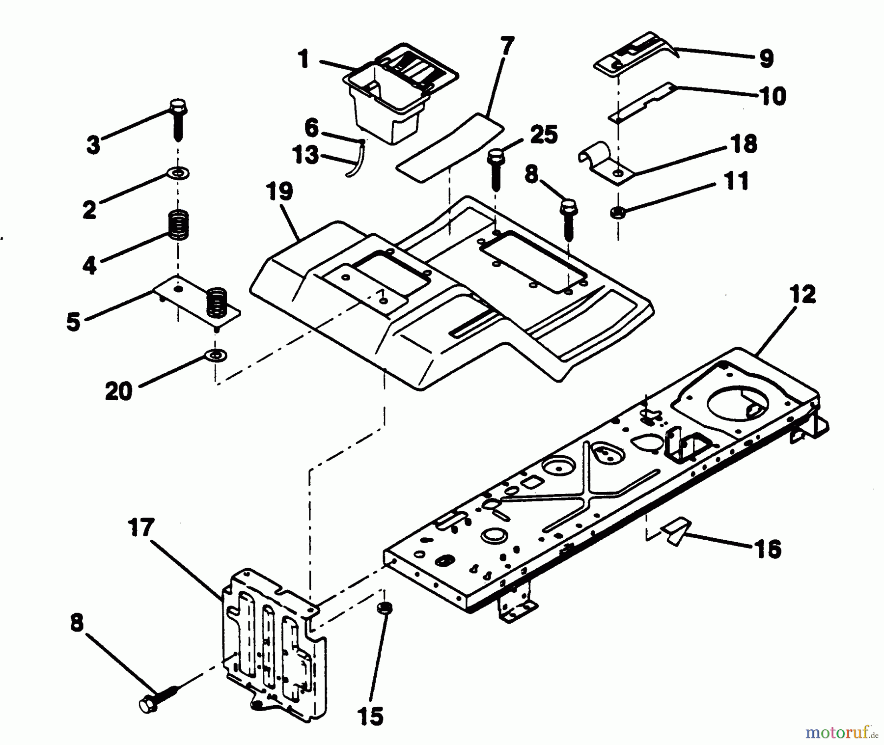Poulan / Weed Eater Rasen und Gartentraktoren PP11536KA - Poulan Pro Lawn Tractor FENDER / CHASSIS
