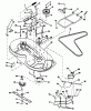 Poulan / Weed Eater PP11536KA - Poulan Pro Lawn Tractor Ersatzteile MOWER DECK