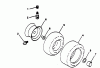 Poulan / Weed Eater PP11536KA - Poulan Pro Lawn Tractor Ersatzteile WHEELS & TIRES