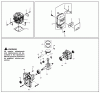 Poulan / Weed Eater BP406 - Poulan Pro Back Pack Blower Ersatzteile Engine