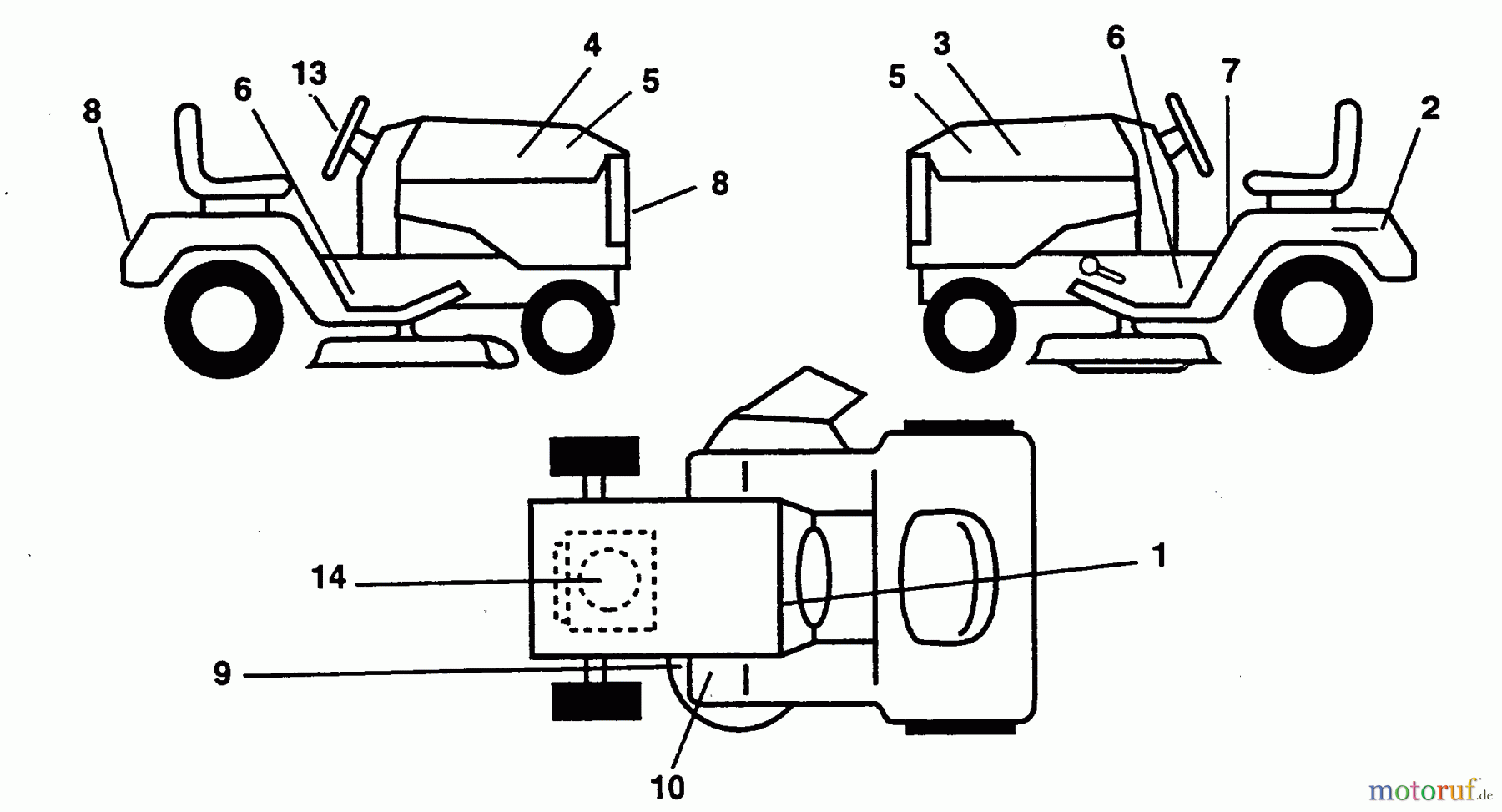  Poulan / Weed Eater Rasen und Gartentraktoren PP1242A - Poulan Pro Lawn Tractor DECALS