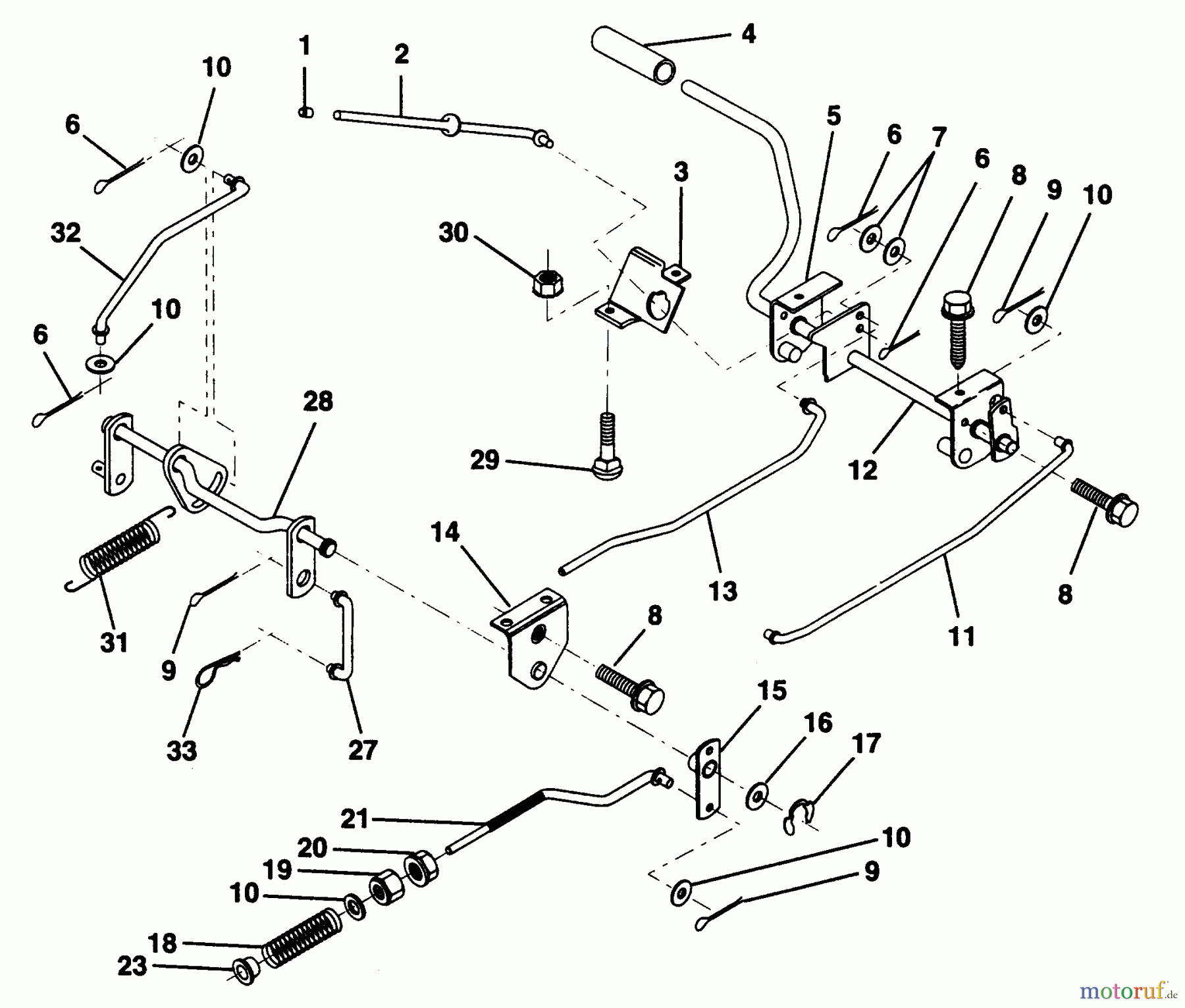 Poulan / Weed Eater Rasen und Gartentraktoren PP125H38K - Poulan Pro Lawn Tractor BRAKE / REAR MOWER LIFT ASSEMBLY