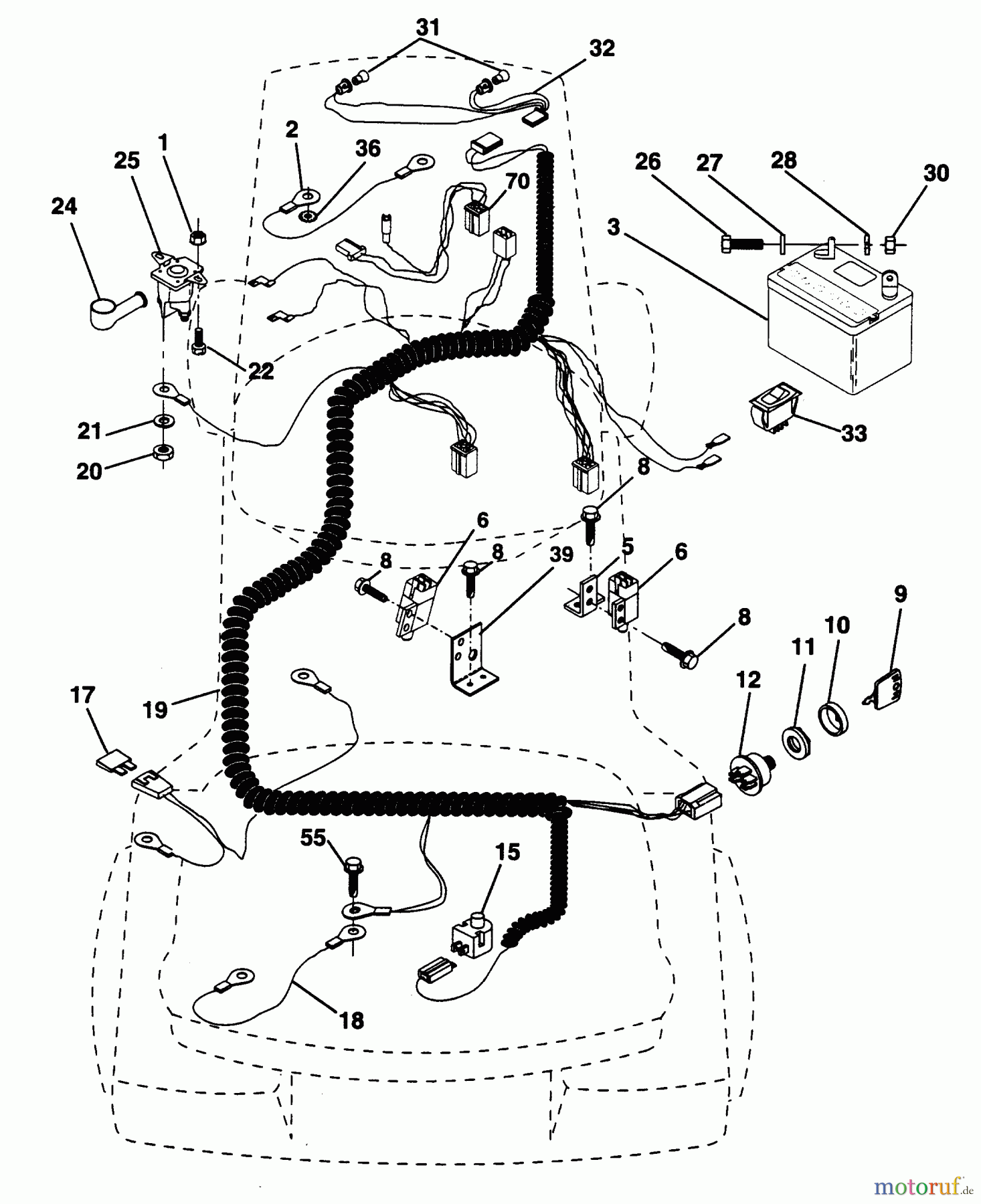  Poulan / Weed Eater Rasen und Gartentraktoren PP125H38K - Poulan Pro Lawn Tractor ELECTRICAL