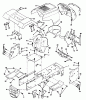 Poulan / Weed Eater PP125H42JA - Poulan Pro Lawn Tractor Ersatzteile CHASSIS AND ENCLOSURES
