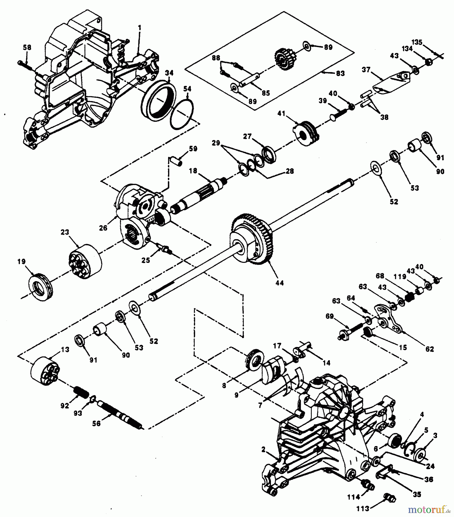 Poulan / Weed Eater Rasen und Gartentraktoren PP125H42JA - Poulan Pro Lawn Tractor HYDRO-GEAR TRANSAXLE - MODEL NO. 319-0750