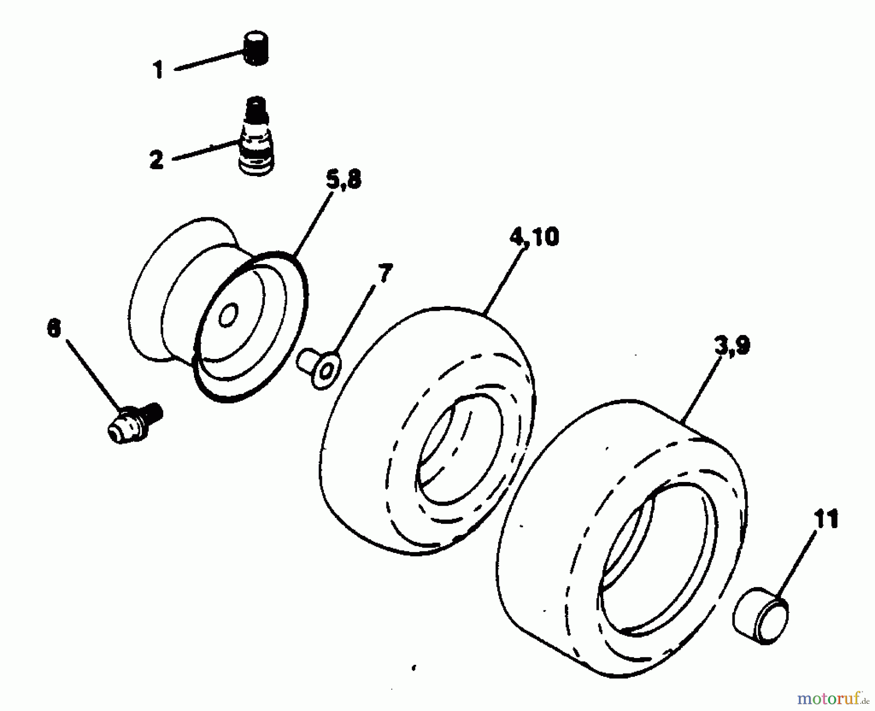 Poulan / Weed Eater Rasen und Gartentraktoren PP125H42JA - Poulan Pro Lawn Tractor WHEELS AND TIRES