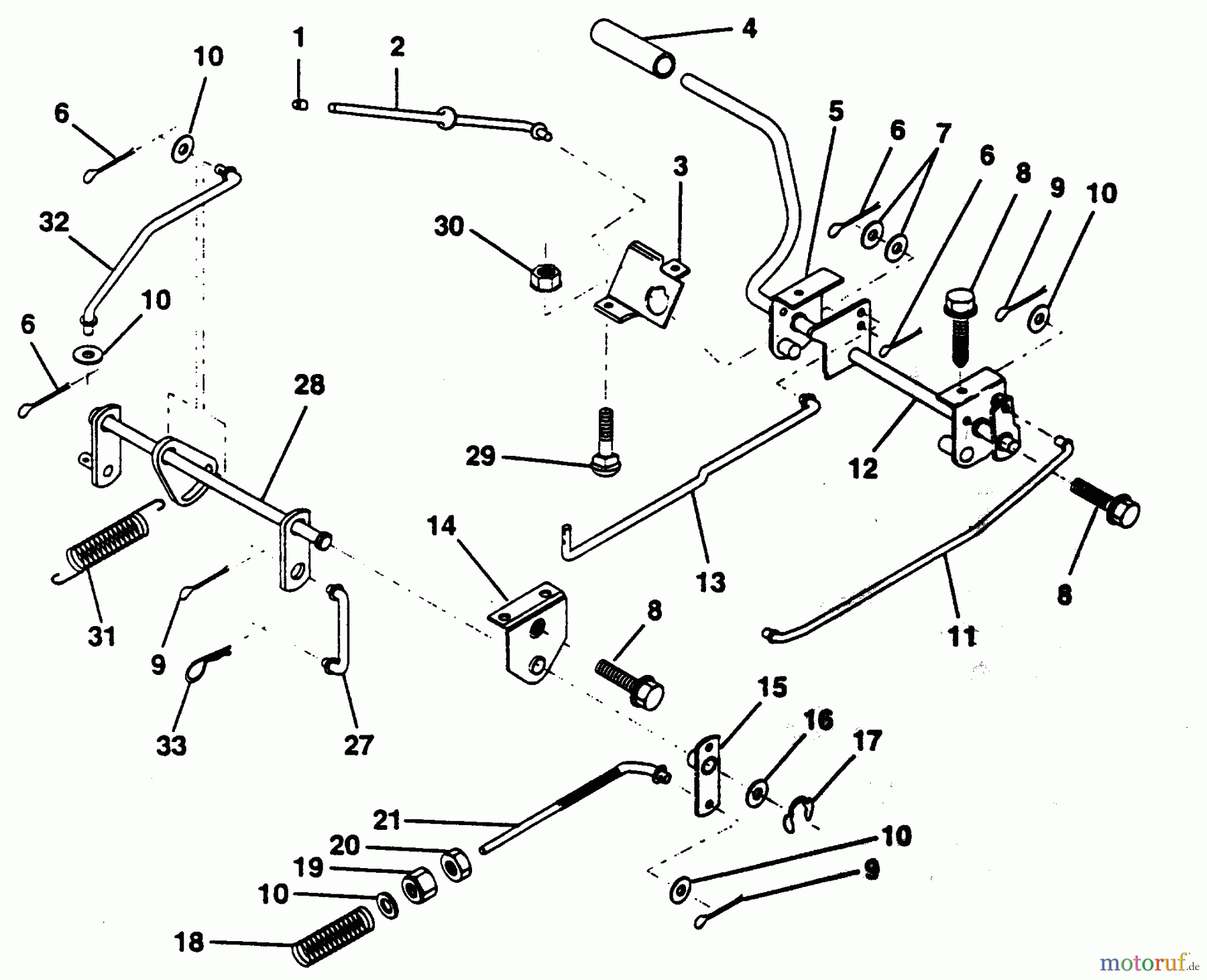  Poulan / Weed Eater Rasen und Gartentraktoren PP125R38JA - Poulan Pro Lawn Tractor BRAKE / REAR MOWER LIFT ASSEMBLY