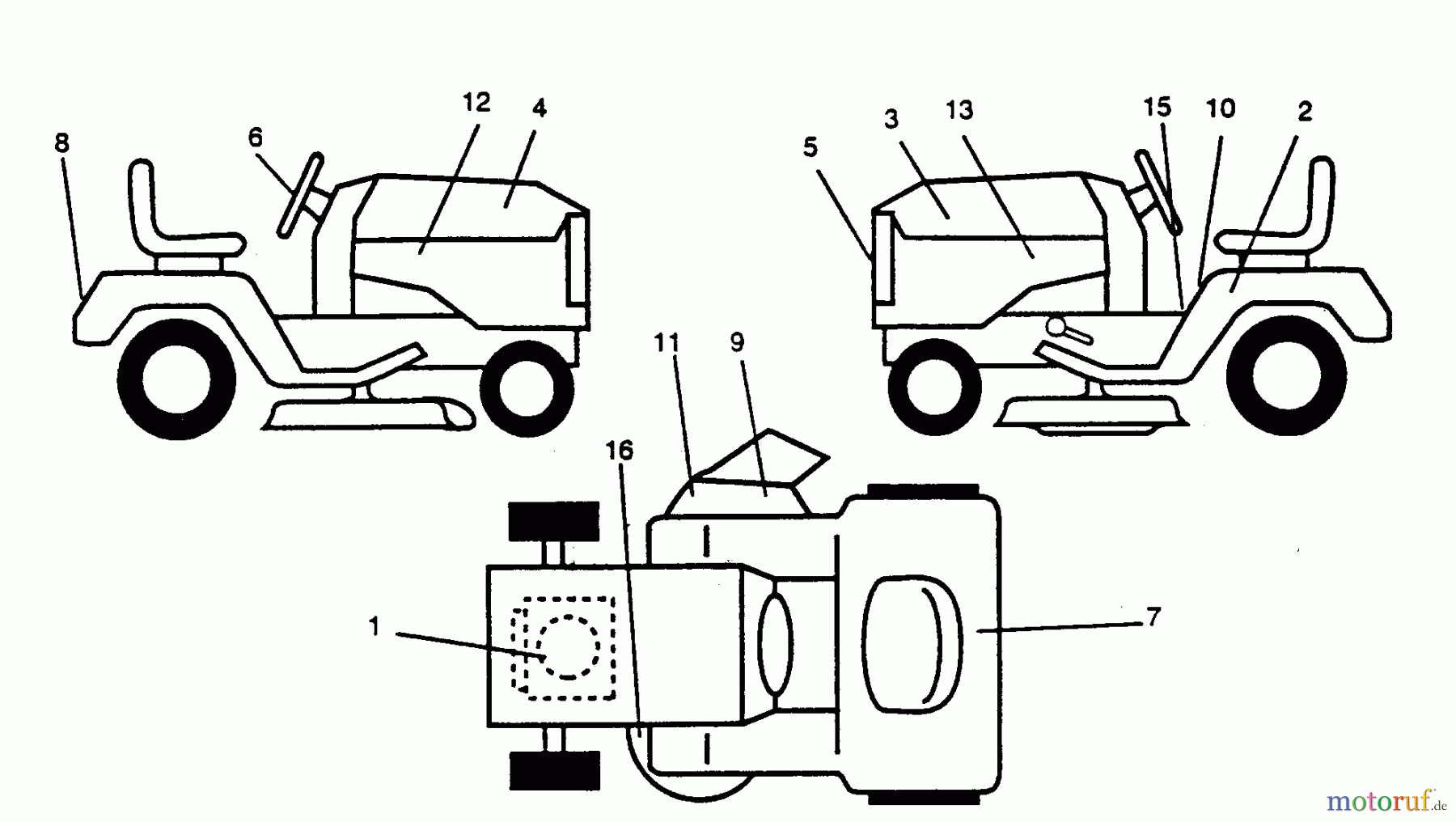  Poulan / Weed Eater Rasen und Gartentraktoren PP125R38J - Poulan Pro Lawn Tractor DECALS