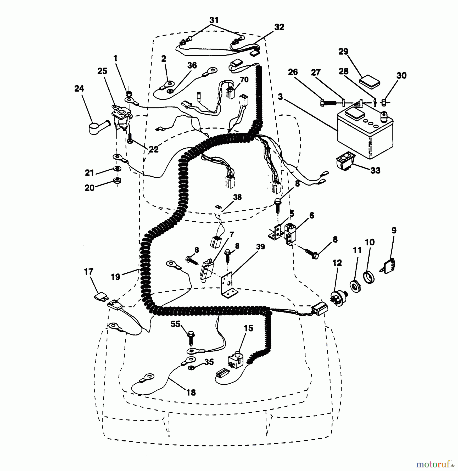  Poulan / Weed Eater Rasen und Gartentraktoren PP125R38J - Poulan Pro Lawn Tractor ELECTRICAL