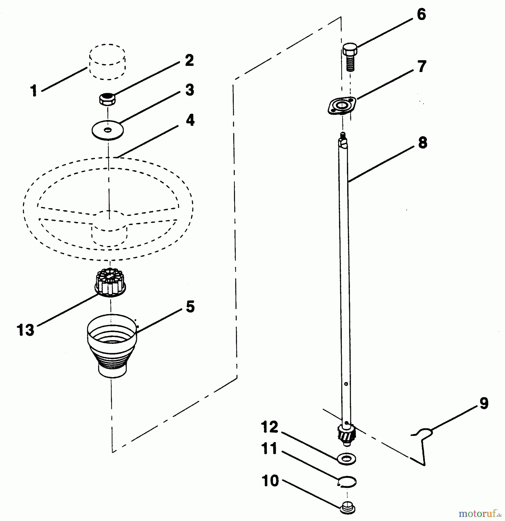  Poulan / Weed Eater Rasen und Gartentraktoren PP125R38JA - Poulan Pro Lawn Tractor STEERING WHEEL