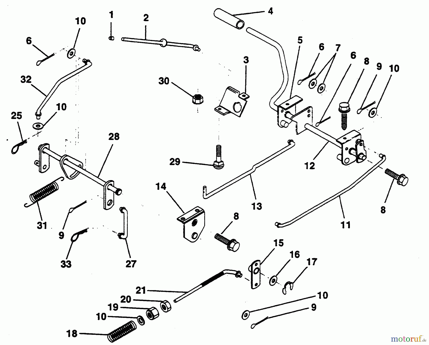 Poulan / Weed Eater Rasen und Gartentraktoren PP12R38MIA - Poulan Pro Lawn Tractor BRAKE / REAR MOWER LIFT ASSEMBLY