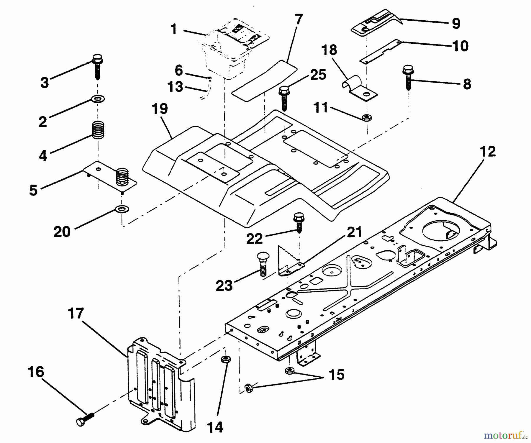 Poulan / Weed Eater Rasen und Gartentraktoren PP12R38MI - Poulan Pro Lawn Tractor FENDER / CHASSIS