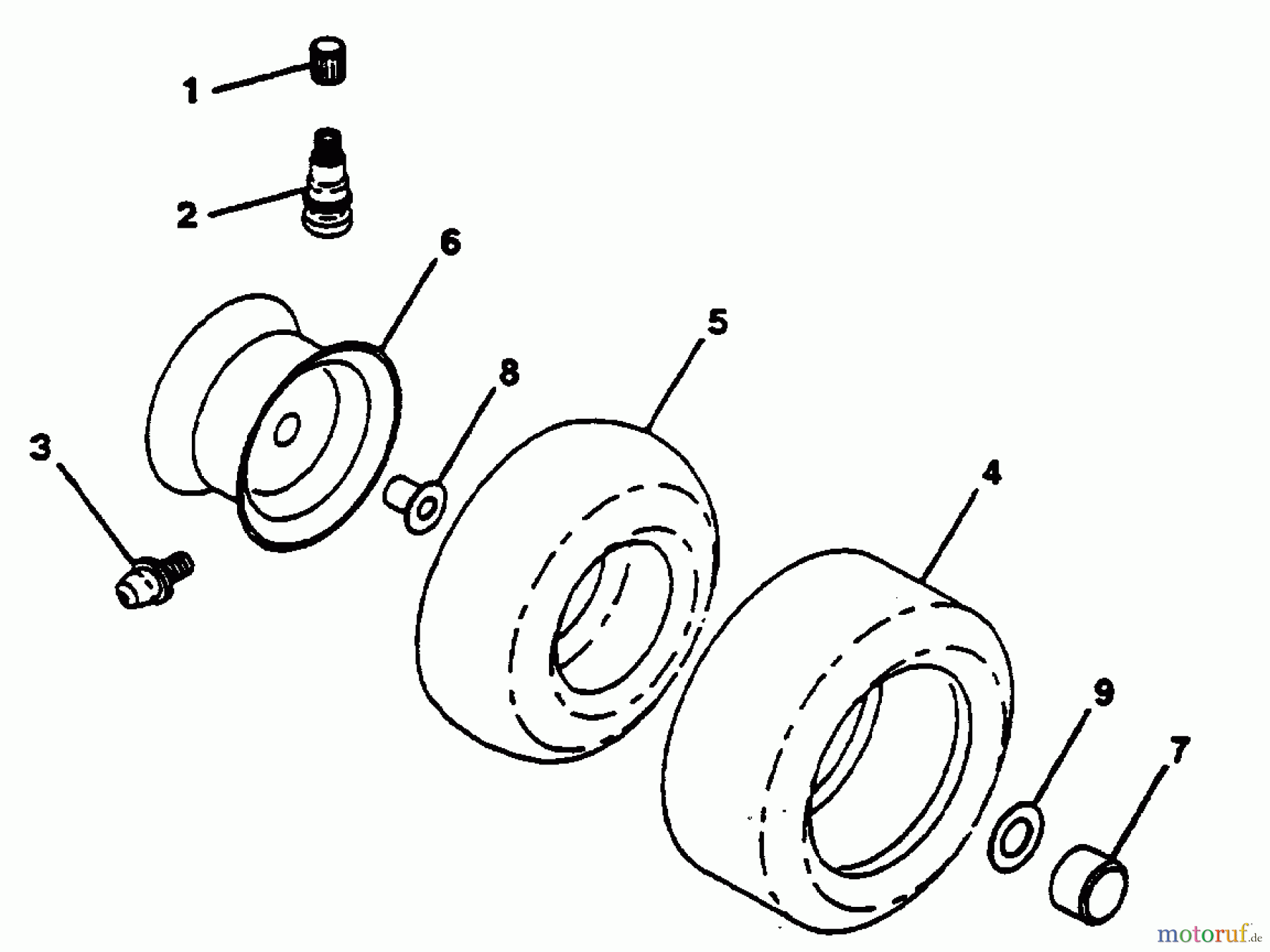 Poulan / Weed Eater Rasen und Gartentraktoren PP12R38MIA - Poulan Pro Lawn Tractor WHEELS & TIRES