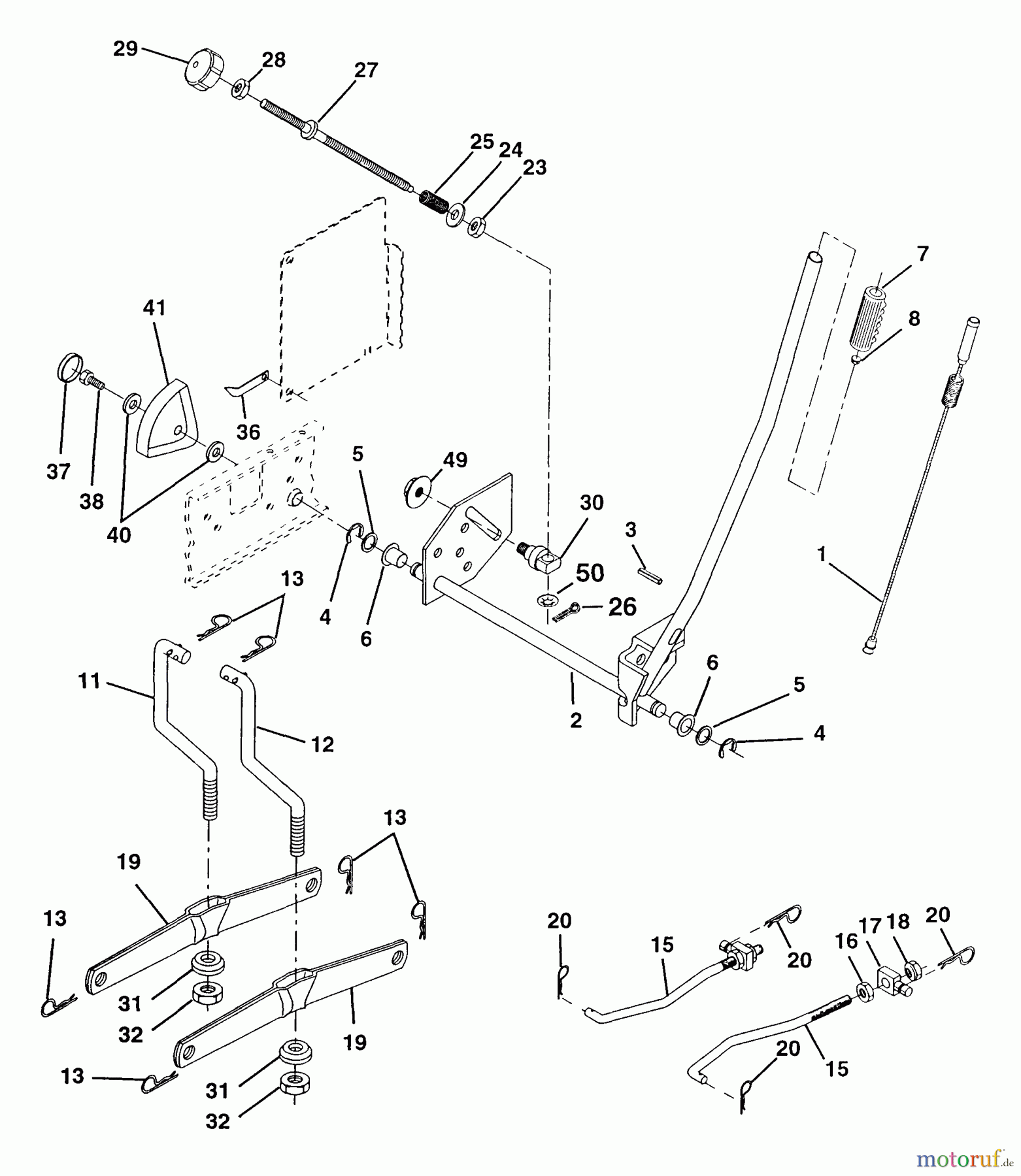 Poulan / Weed Eater Rasen und Gartentraktoren PP1338A - Poulan Pro Lawn Tractor Mower Lift
