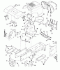 Poulan / Weed Eater PP14542K - Poulan Pro Lawn Tractor Ersatzteile CHASSIS AND ENCLOSURES