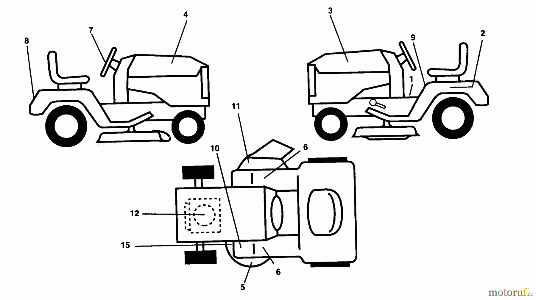 Poulan / Weed Eater Rasen und Gartentraktoren PP14542K - Poulan Pro Lawn Tractor DECALS