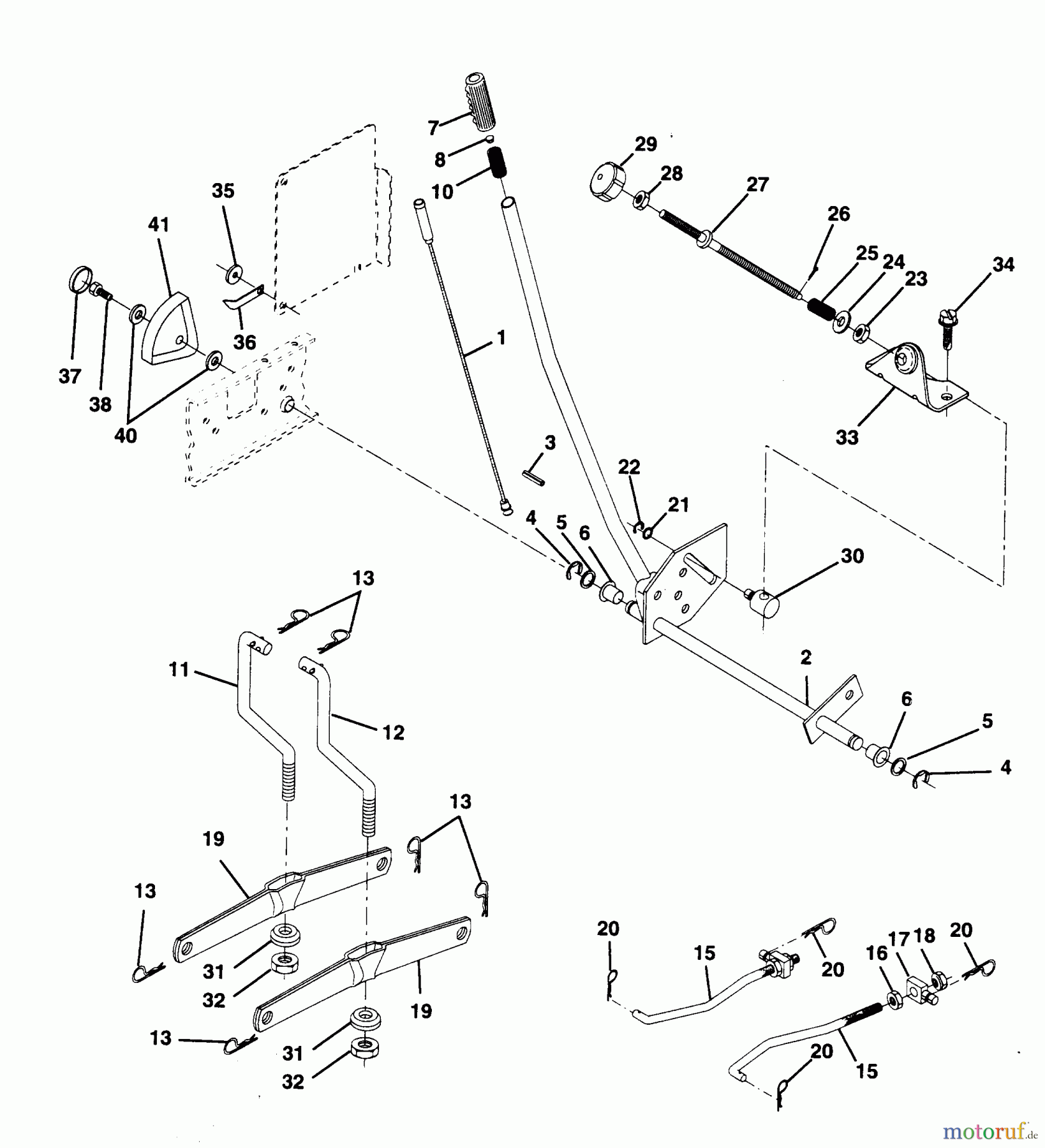 Poulan / Weed Eater Rasen und Gartentraktoren PP14542KB - Poulan Pro Lawn Tractor MOWER LIFT